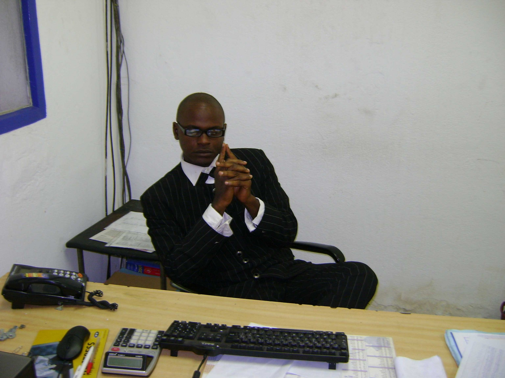 le président au bureau